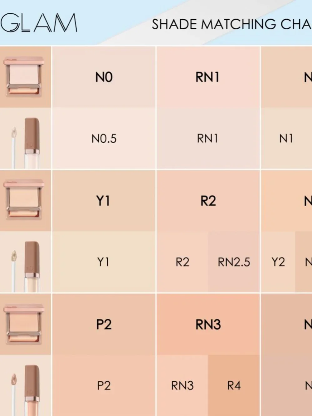 NATASHA DENONA Hy-Glam Powder Foundation NEW Fair to Light Shades NIB